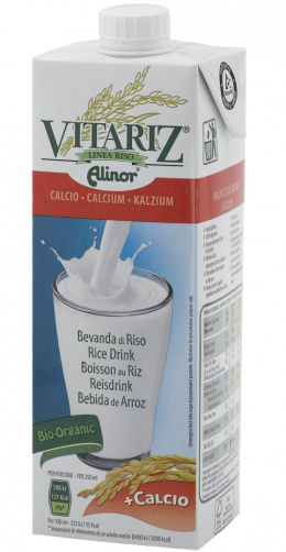 Organic rice drink with calcium