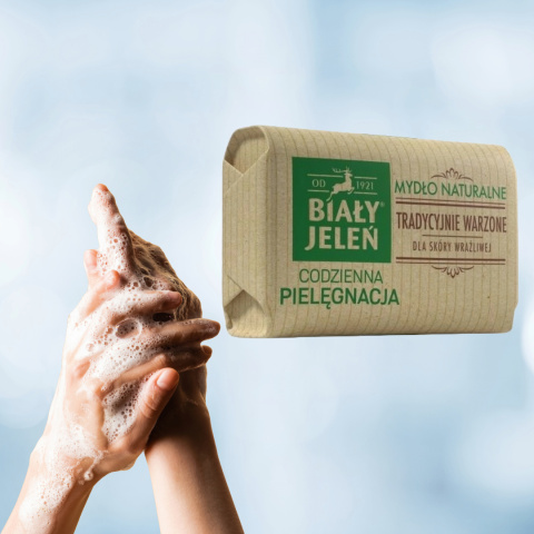 Mydło Naturalne Delikatne 100g Biały Jeleń