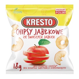 Chipsy Jabłkowe Ćwiartki 18g / Kresto