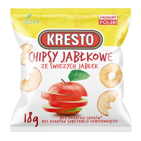 Chipsy Jabłkowe Ćwiartki 18g / Kresto