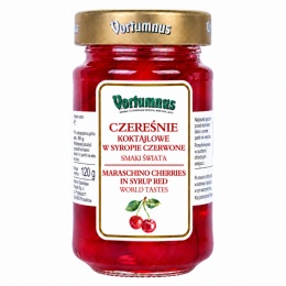 Czereśnie Koktajlowe Czerwone w Syropie 250g / Vortumnus