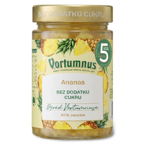 Dżem Bez Cukru ANANAS 80% 300g / Vortumnus