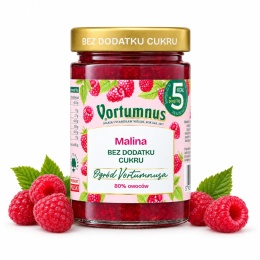 Dżem Bez Cukru MALINA 80% 300g / Vortumnus