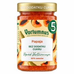 Dżem Bez Cukru PAPAJA 80% 300g / Vortumnus