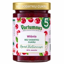 Dżem Bez Cukru WIŚNIA 80% 300g / Vortumnus