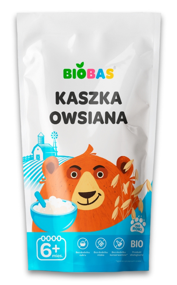 Owsiana BIOBAS 200 g — Miś Roki