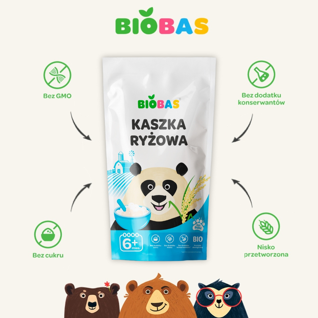Najważniejsze cechy kaszki ryżowej BIOBAS