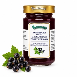 Konfitura Ekstra z CZARNYCH PORZECZEK 250g / Vortumnus