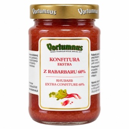 Konfitura Ekstra z RABARBARU 250g / Vortumnus