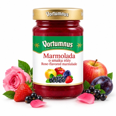 Marmolada o Smaku Róży 260g / Vortumnus