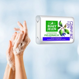 Mydło Naturalne Czarny Bez i Len 100g / Biały Jeleń