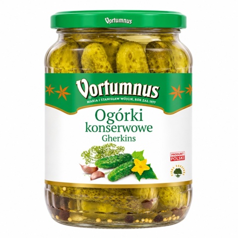 Ogórki KONSERWOWE 660g / Vortumnus