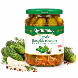 Ogórki Lisowskie PIKANTNE 660g / Vortumnus