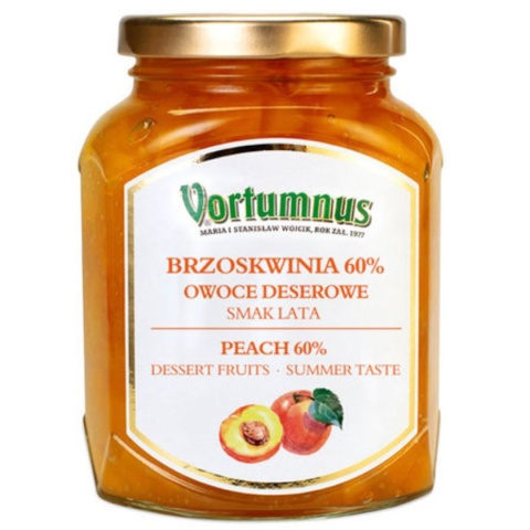 Owoce Deserowe BRZOSKWINIA 60% - Smak Lata 370g / Vortumnus