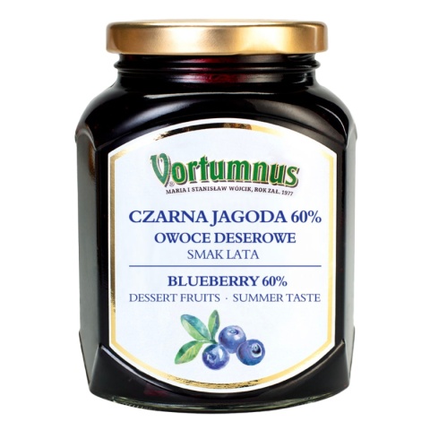 Owoce Deserowe CZARNA JAGODA 60% - Smak Lata 370g / Vortumnus