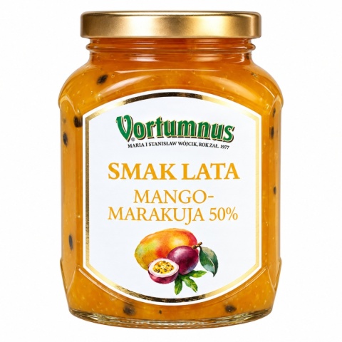 Owoce Deserowe MANGO MARAKUJA 50% - Smak Lata 370g / Vortumnus