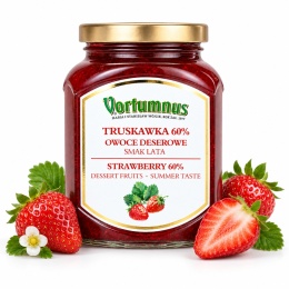 Owoce Deserowe TRUSKAWKA 60% - Smak Lata 370g / Vortumnus