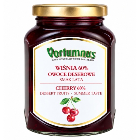 Owoce Deserowe WIŚNIA 60% - Smak Lata 370g / Vortumnus