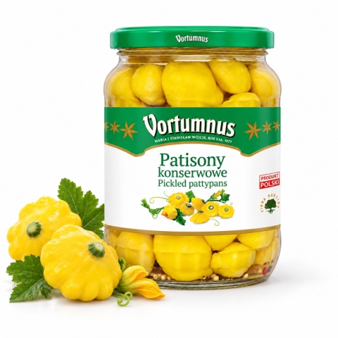 Patisony Konserwowe Żółte 660g / Vortumnus