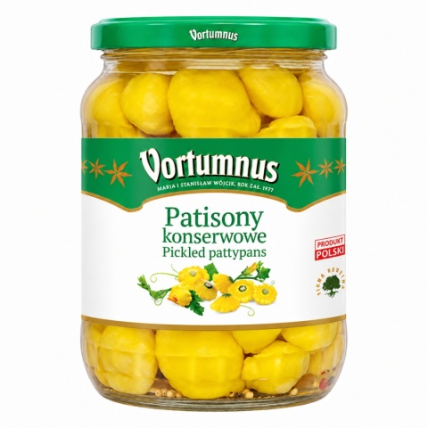 Patisony Konserwowe Żółte 660g / Vortumnus