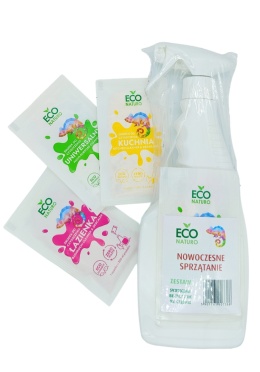 Zestaw - Butelka z Atomizerem i Saszetki Do Czyszczenia / EcoNaturo